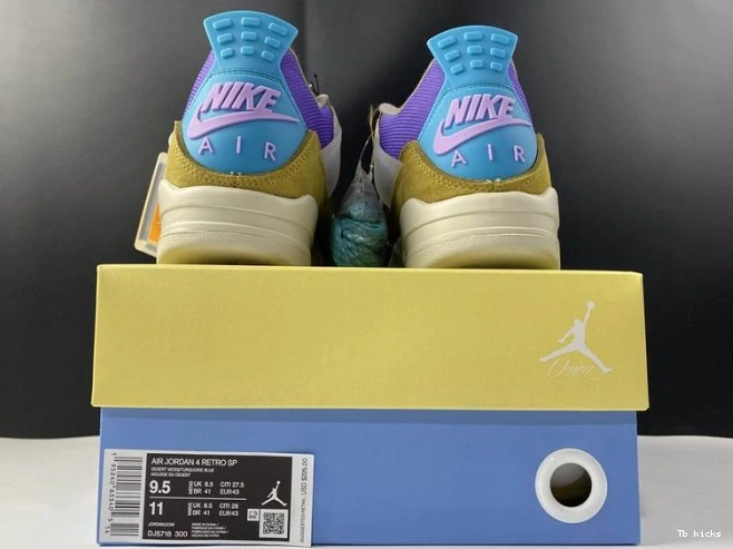 Reps TBK DJ5718-300 Moss x Desert 4 Air Jordan SP Union 0803